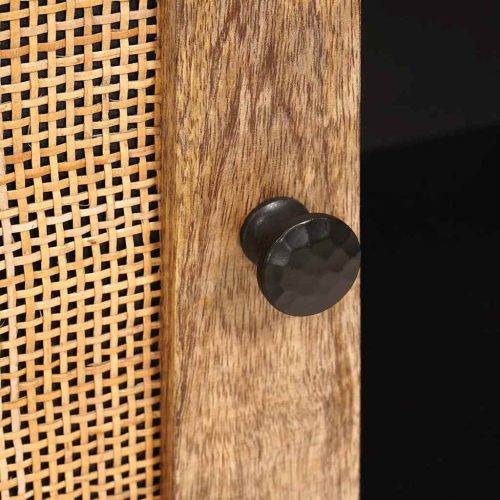  Széf tárolóval ajtóval Barna 80 x 33,5 x 75 cm Tömör Mangófát