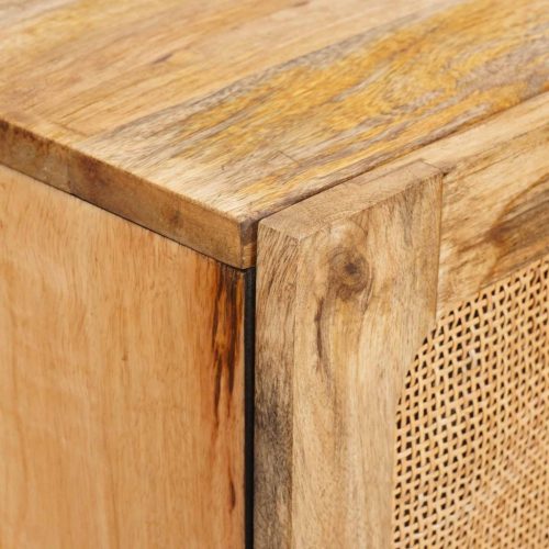  Magasfiú tárolóval ajtóval Barna 90 x 33 x 75 cm Tömör Mangófát