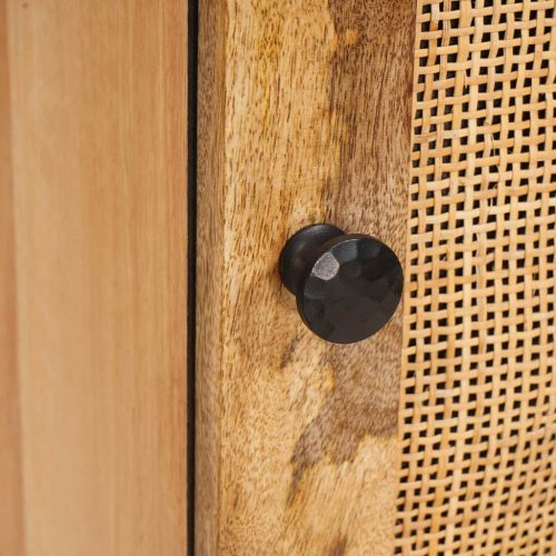  Magasfiú tárolóval ajtóval Barna 90 x 33 x 75 cm Tömör Mangófát