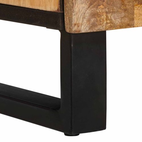  Magasfiú tárolóval ajtóval Barna 90 x 33 x 75 cm Tömör Mangófát