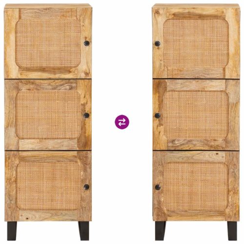  Magasfiú tárolóval ajtóval Barna 90 x 33 x 75 cm Tömör Mangófát