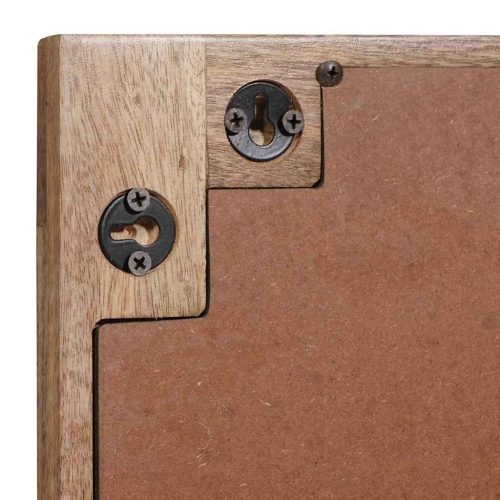  Fürdőszobai tükör tükörrel Barna 50 x 70 x 3 cm Tömör Mangófát