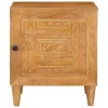  Éjjeli asztal Világosbarna 40 x 33 x 46 cm tömör mangófa