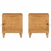  Éjjeli asztal Világosbarna 40 x 33 x 46 cm tömör mangófa