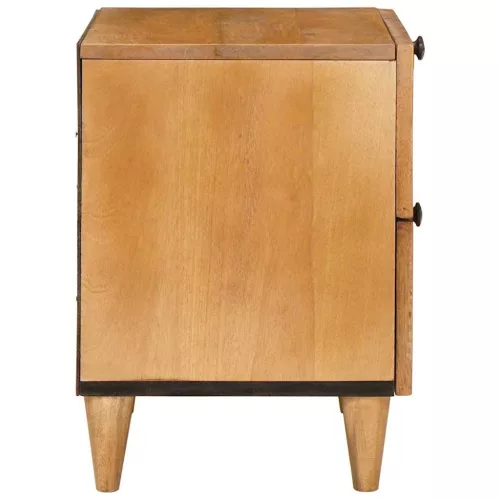  Éjjeli asztal Világosbarna 40 x 33 x 46 cm tömör mangófa