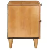  Éjjeli asztal 2 pcs Világosbarna 40 x 33 x 46 cm tömör mangófa