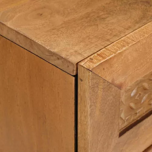  Éjjeli asztal Világosbarna 50 x 33 x 60 cm tömör mangófa