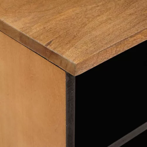  TV szekrény fiókkal Világosbarna 105 x 33 x 46 cm tömör mangófa