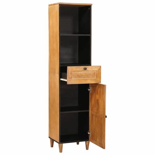  Fürdőszoba Székény fiókkal Világosbarna 38 x 33.5 x 160 cm