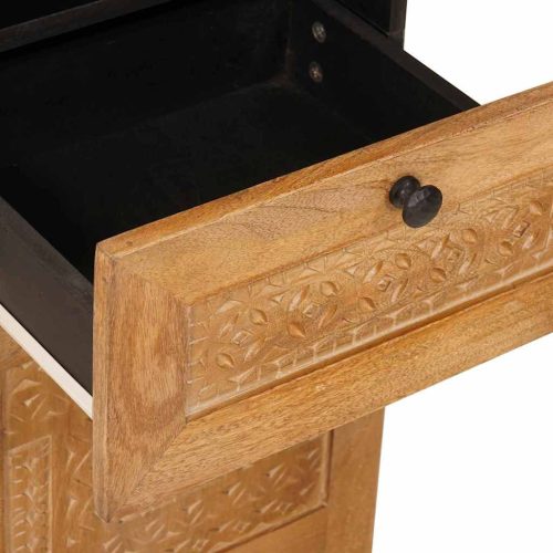  Fürdőszoba Székény fiókkal Világosbarna 38 x 33.5 x 160 cm