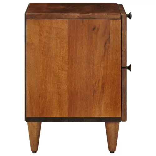  Éjjeliszekrény 2 pcs Barna 40 x 33,5 x 46 cm Tömör Mangófát