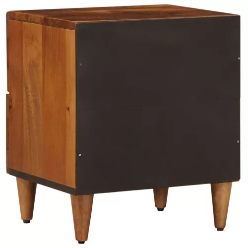 Éjjeliszekrény 2 pcs Barna 40 x 33,5 x 46 cm Tömör Mangófát