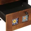  Éjjeliszekrény 2 pcs Barna 40 x 33,5 x 46 cm Tömör Mangófát