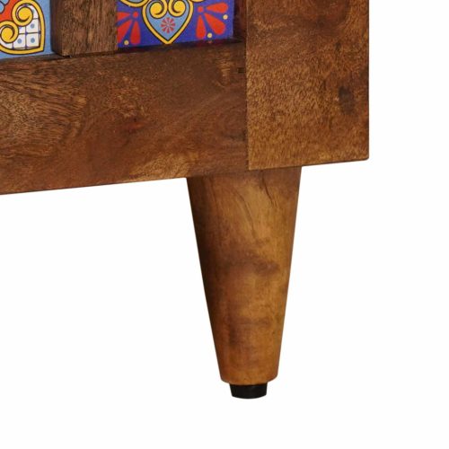  Dohányzóasztal Barna 80 x 50 x 40 cm Tömör Mangófát