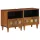  Éjjeliszekrény 2 pcs Barna 40 x 33 x 46 cm Tömör Mangófát