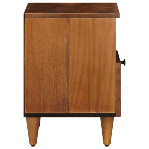  Éjjeliszekrény 2 pcs Barna 40 x 33 x 46 cm Tömör Mangófát