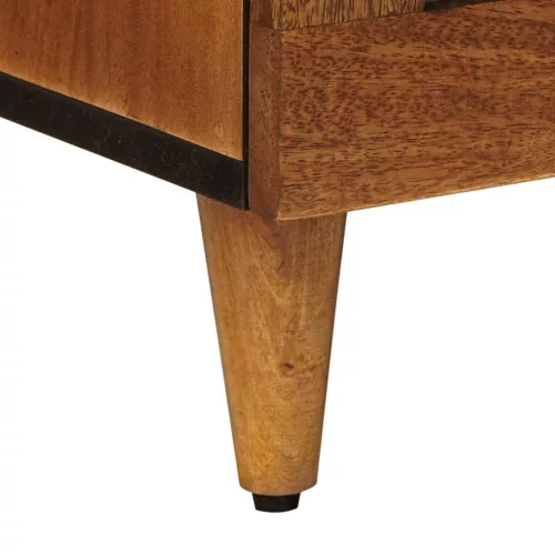  Éjjeliszekrény 2 pcs Barna 40 x 33 x 46 cm Tömör Mangófát