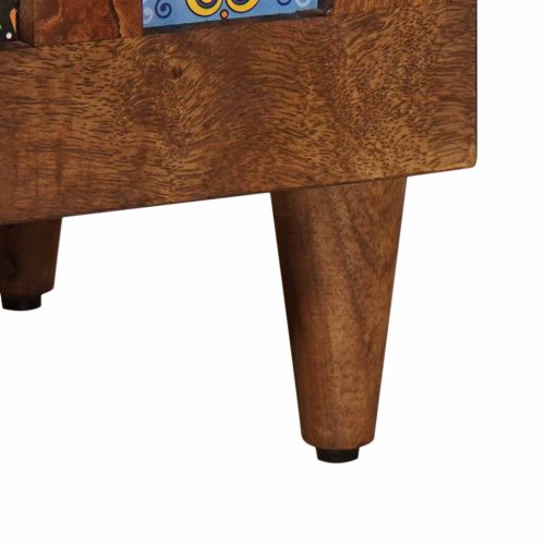  TV szekrény fiókkal Dió 80 x 33,5 x 46 cm Tömör Mangófát