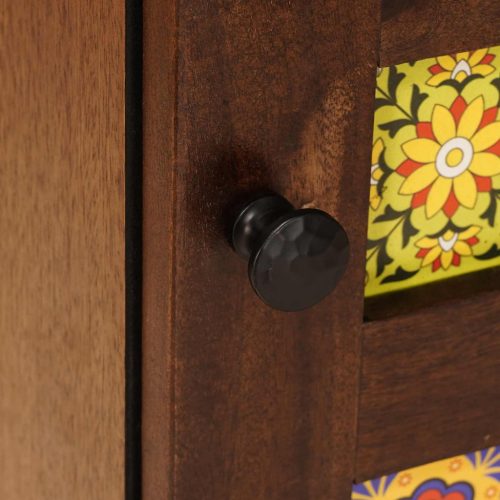  Széf tárolóval ajtóval Dió 40 x 33,5 x 75 cm Tömör Mangófát