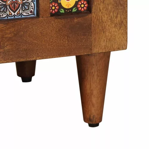  Széf tárolóval ajtóval Dió 60 x 33,5 x 75 cm Tömör Mangófát