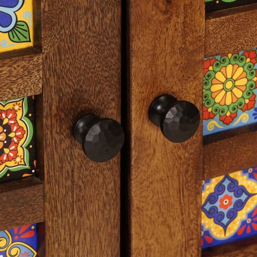  Széf tárolóval ajtóval Dió 60 x 33,5 x 75 cm Tömör Mangófát