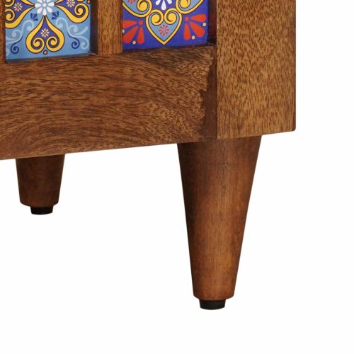  Széf tárolóval ajtóval Dió 60 x 33,5 x 75 cm Tömör Mangófát