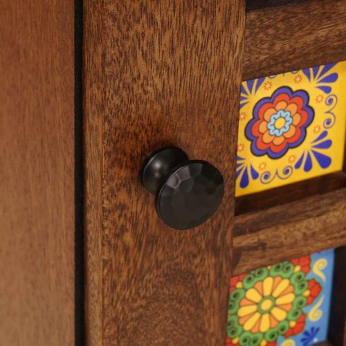  Magasfiú tárolóval Dió 40 x 33,5 x 110 cm Tömör Mangófát