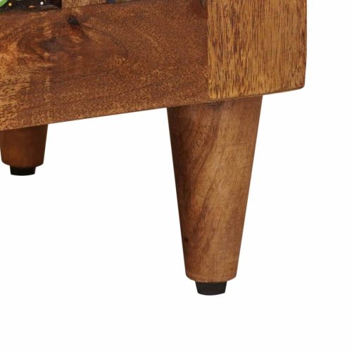  Magasfiú tárolóval Dió 40 x 33,5 x 110 cm Tömör Mangófát