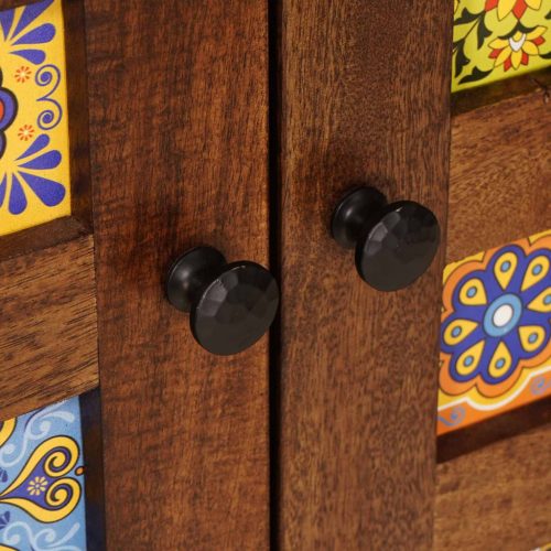  Magasfiú fiókkal ajtóval Dió 60 x 33,5 x 100 cm Tömör Mangófát