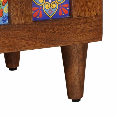  Magasfiú fiókkal ajtóval Dió 60 x 33,5 x 100 cm Tömör Mangófát