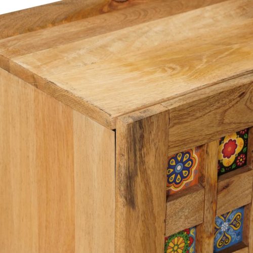  TV szekrény Természetes 105 x 33,5 x 46 cm Tömör Mangófát