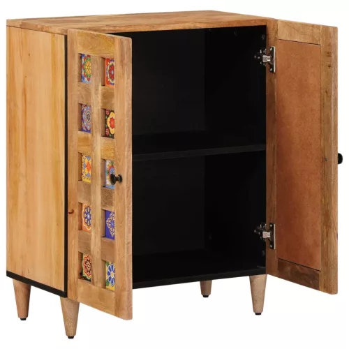  Széf Természetes 60 x 33,5 x 75 cm Tömör Mangófát