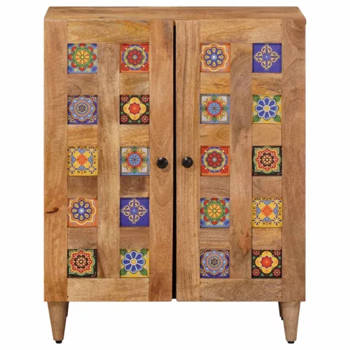  Széf Természetes 60 x 33,5 x 75 cm Tömör Mangófát