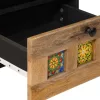  Éjjeliszekrény 2 pcs Természetes 40 x 33 x 46 cm Tömör Mangófát