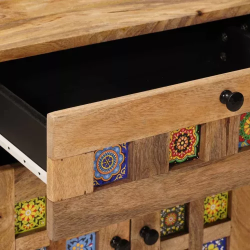  Éjjeliszekrény Természetes 50 x 33 x 60 cm Tömör Mangófát