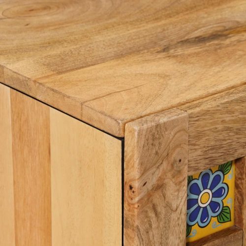  TV szekrény Természetes 105 x 33,5 x 46 cm Tömör Mangófát