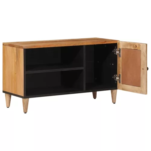  TV szekrény Természetes 80 x 31,5 x 46 cm Tömör Mangófát