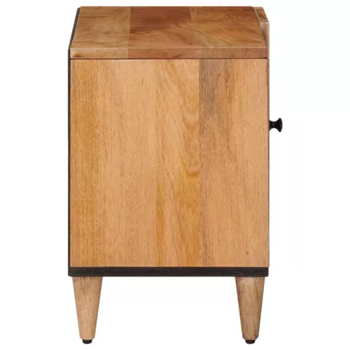  TV szekrény Természetes 80 x 31,5 x 46 cm Tömör Mangófát