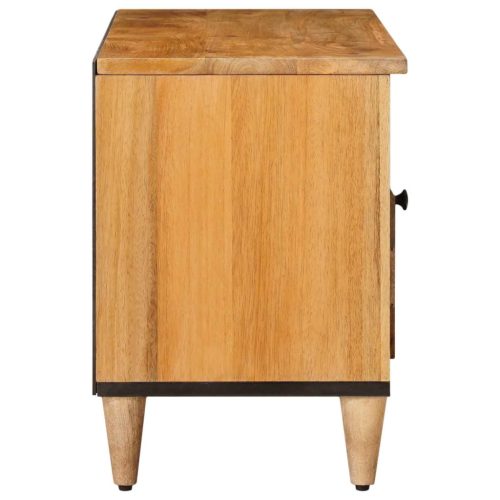  TV szekrény Természetes 100 x 33,5 x 46 cm Tömör Mangófát