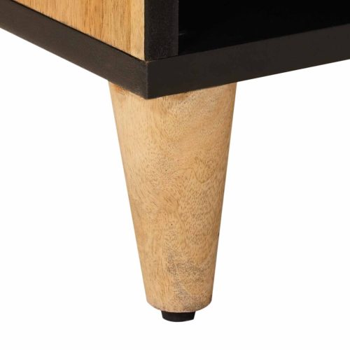  TV szekrény Természetes 100 x 33,5 x 46 cm Tömör Mangófát