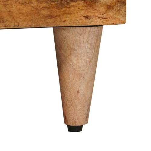  TV szekrény Természetes 100 x 33,5 x 46 cm Tömör Mangófát