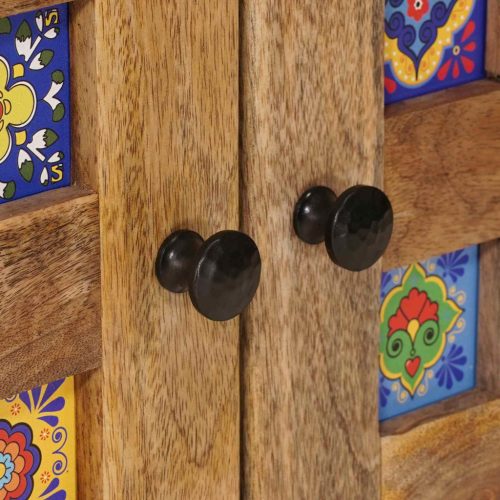  Fürdőszobai mosdószekrény tárolóval Természetes 62 x 33 x 58 cm