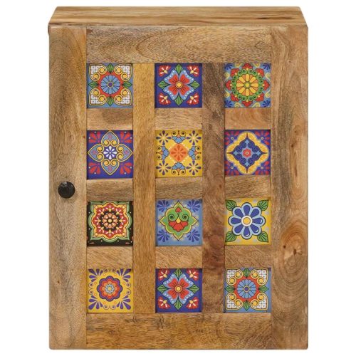  Fürdőszobai Függő Szekrény Természetes 38 x 33,5 x 48 cm