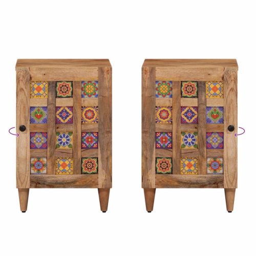  Fürdőszoba Székény Természetes 38 x 33,5 x 58 cm Tömör Mangófát