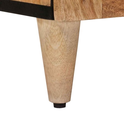  Széf tárolóval Természetes 40 x 33,5 x 75 cm Tömör Mangófát