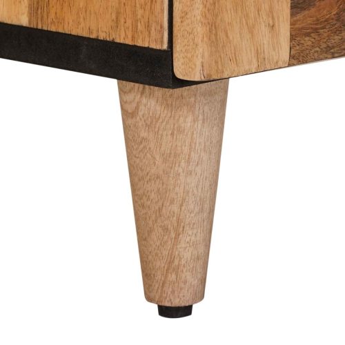  Széf tárolóval Természetes 60 x 33,5 x 75 cm Tömör Mangófát