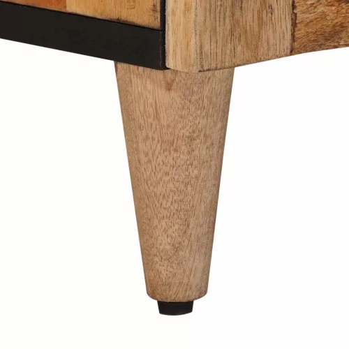  Széf tárolóval Természetes 60 x 33,5 x 75 cm Tömör Mangófát