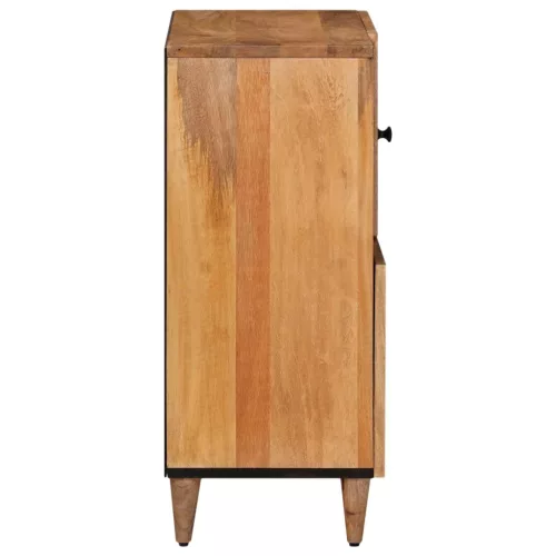  Széf tárolóval Természetes 80 x 33,5 x 75 cm Tömör Mangófát