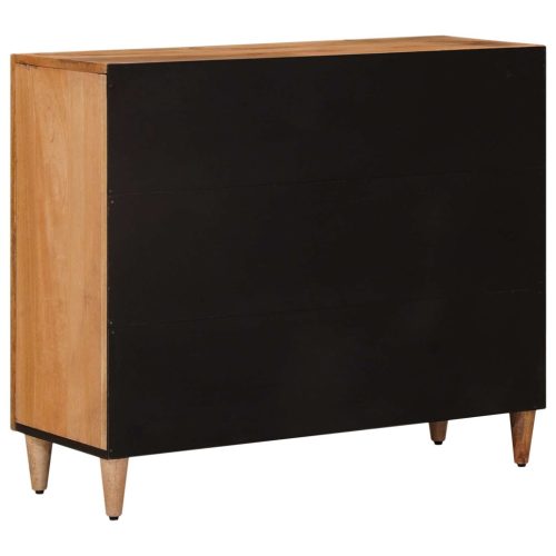  Széf polcokkal Természetes 90 x 33,5 x 75 cm Tömör Mangófát