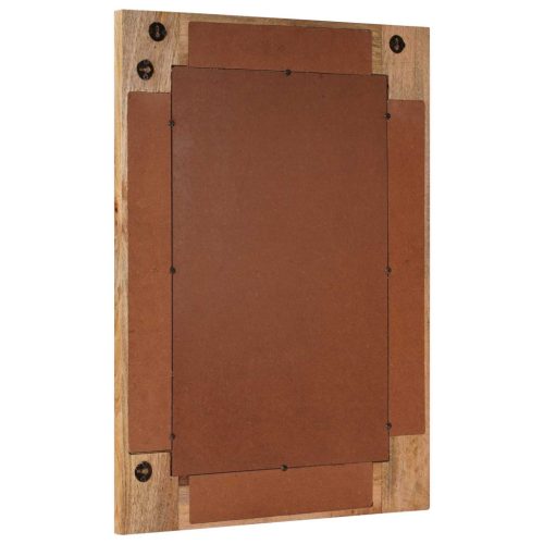  Fürdőszobai tükör Természetes 50 x 70 x 3 cm Tömör Mangófát